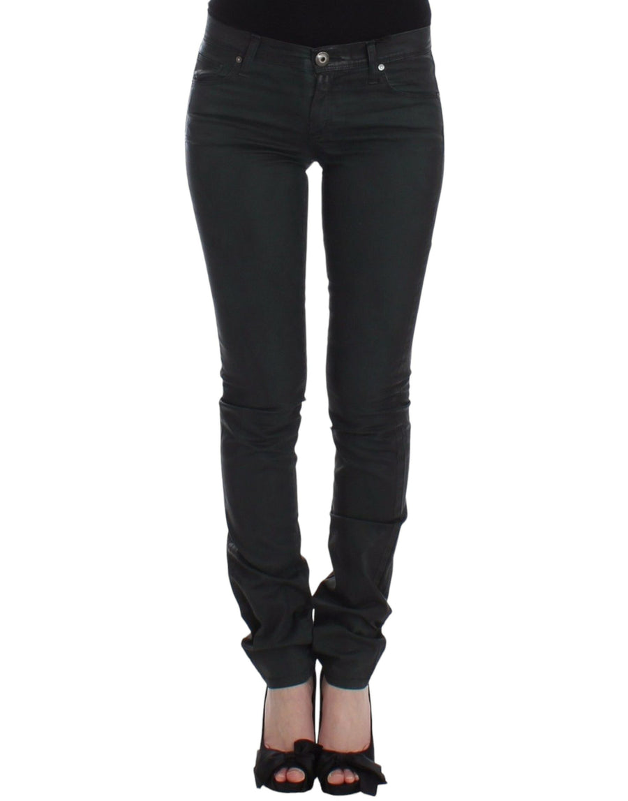Ermanno Scervino 97% cotton jeans in black