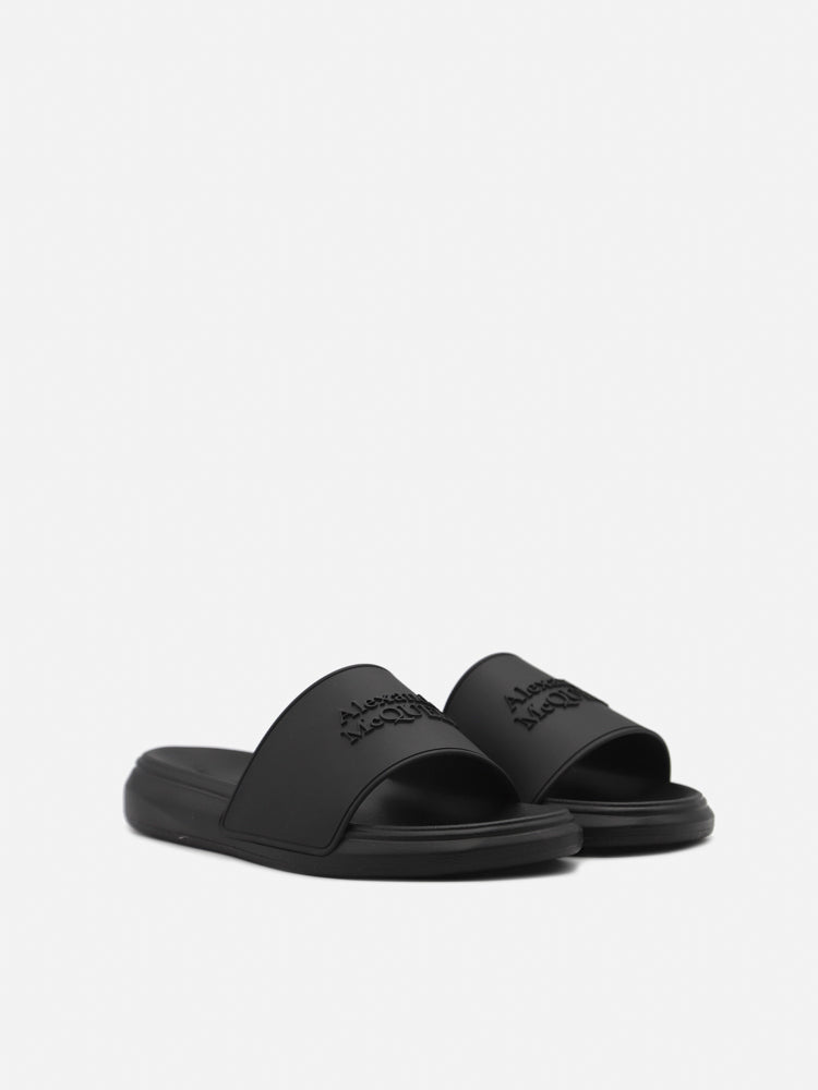 Alexander Mcqueen Sandals Black Rubber