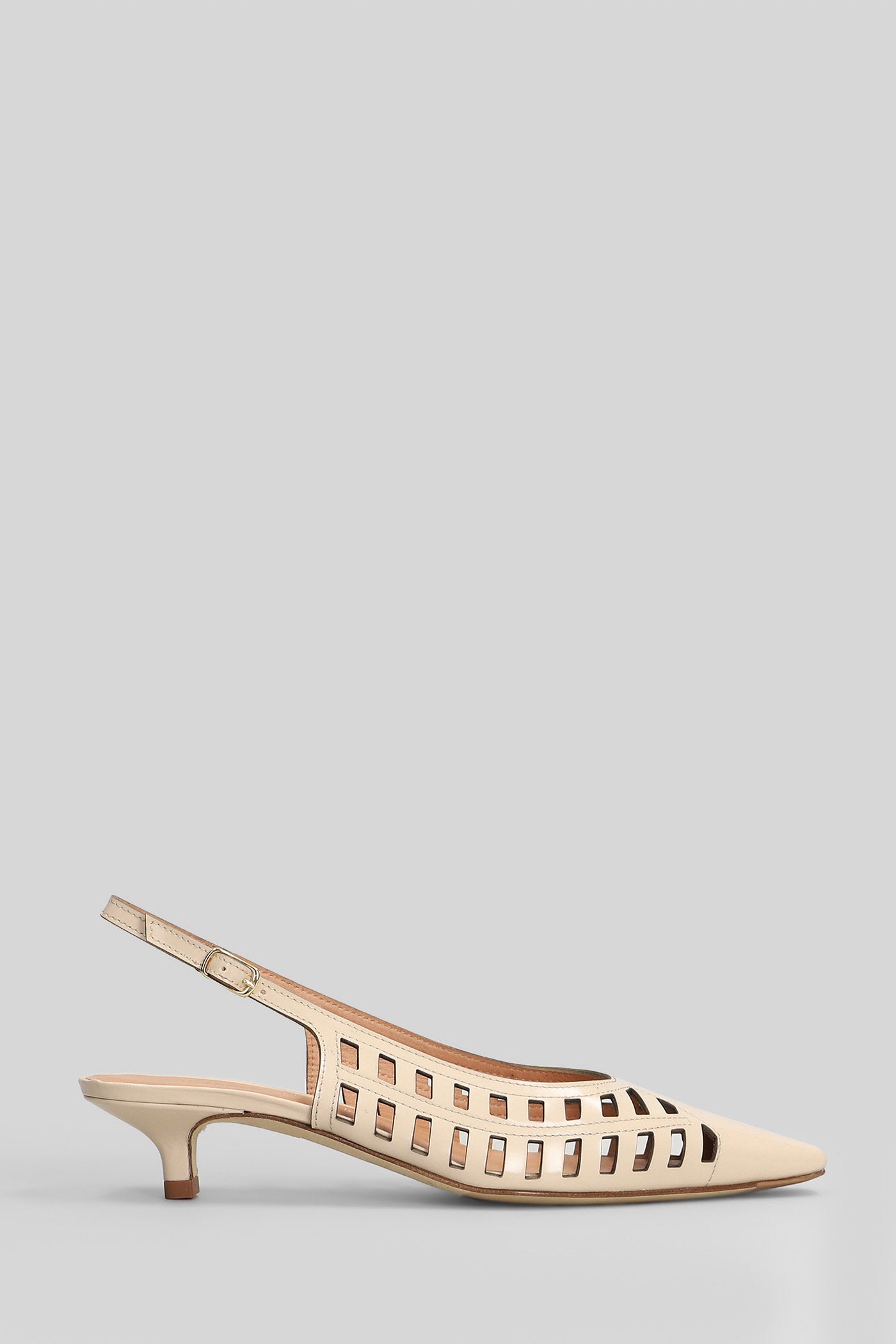 Pumps Beige Leather Scarpe
