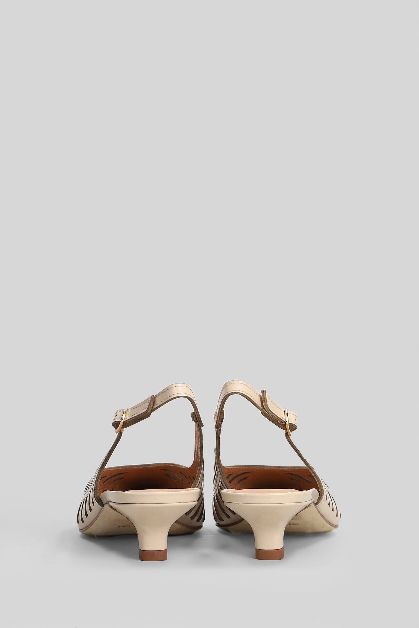 Pumps Beige Leather Scarpe