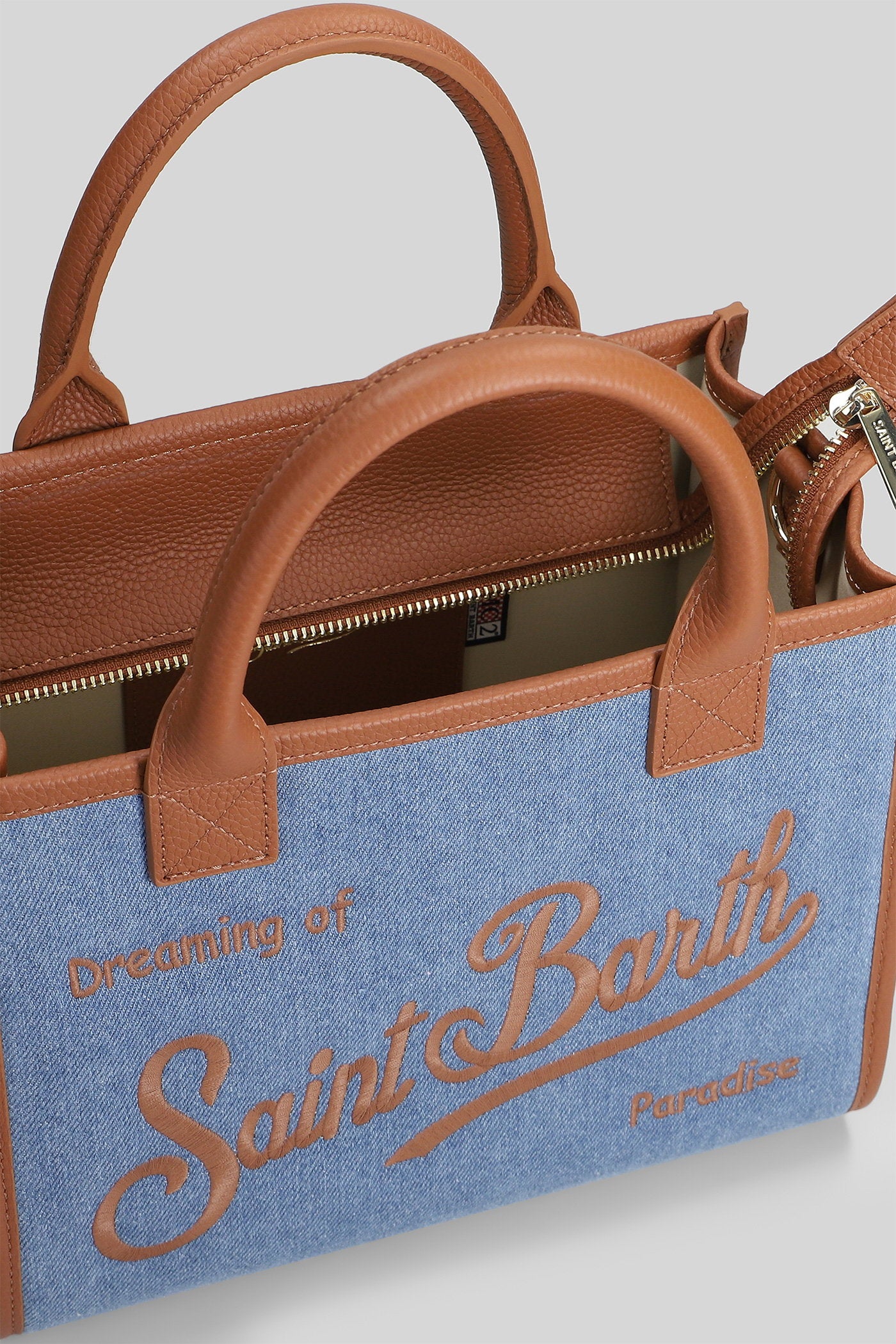 Vaniti Bag Midi Shoulder Blue Denim Borse
