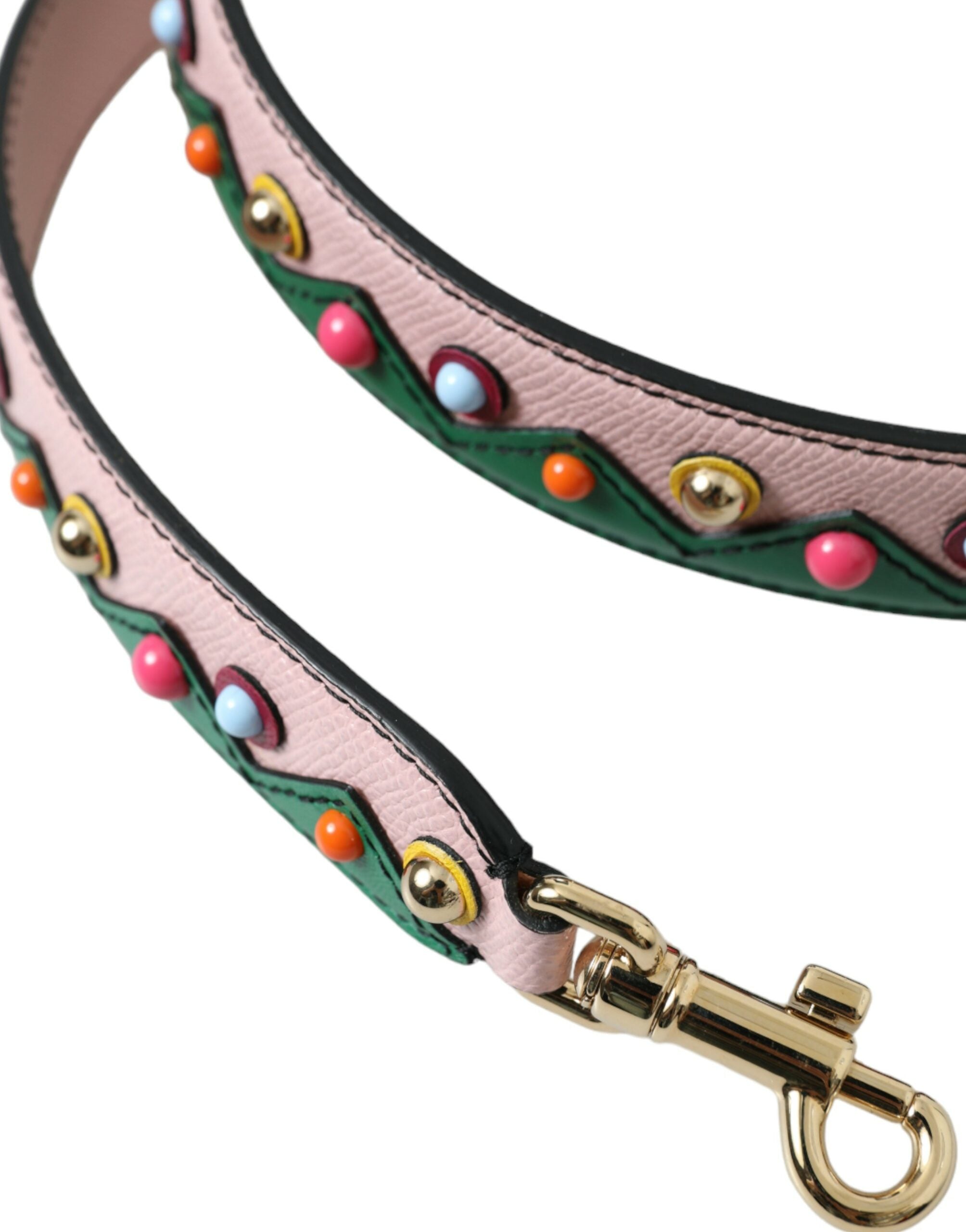 Pink Leather Handbag Accessory Shoulder Strap Goat Lamb Bag