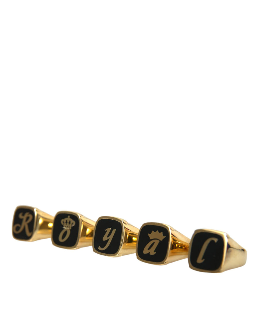 Dolce & Gabbana 80% Brass cufflinks in gold