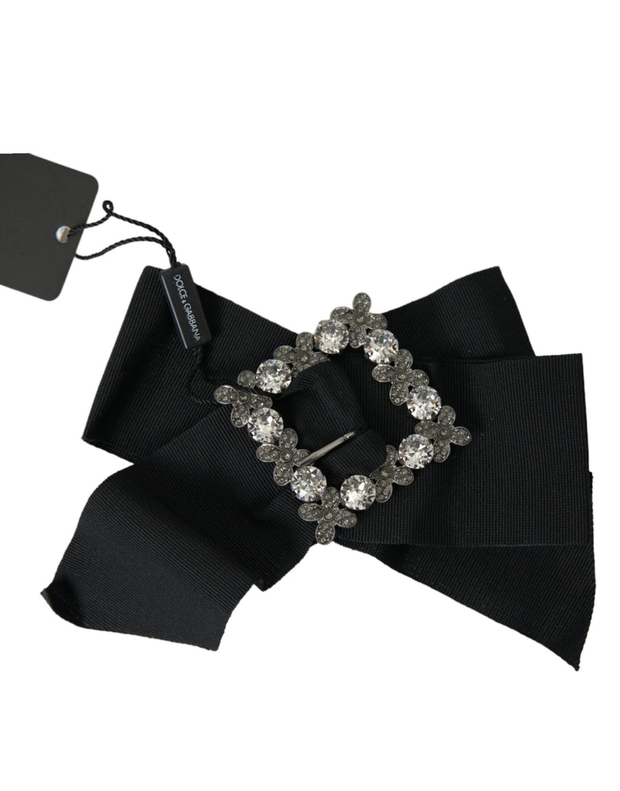 Dolce & Gabbana Brass hair clip in black