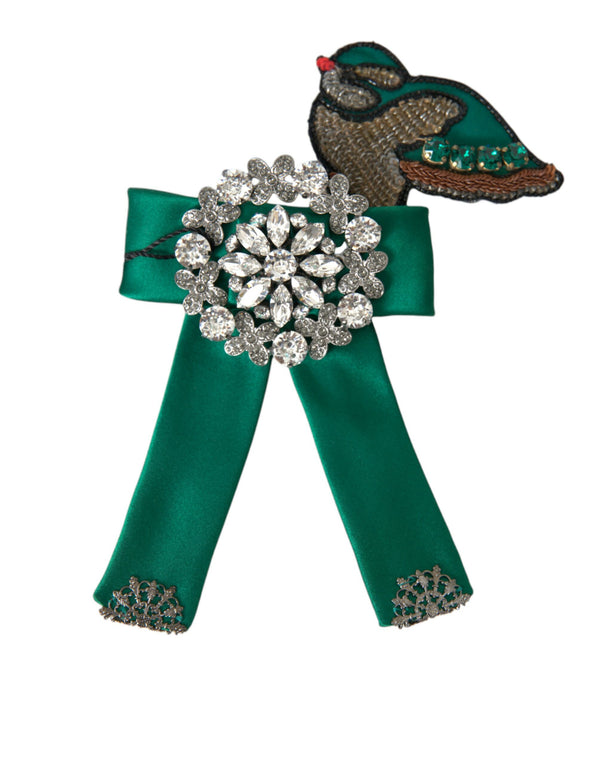 Dolce & Gabbana Fabric hair clip in green