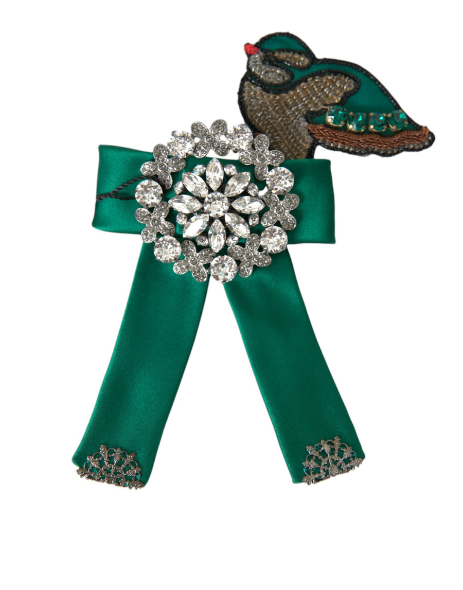 Dolce & Gabbana Fabric hair clip in green