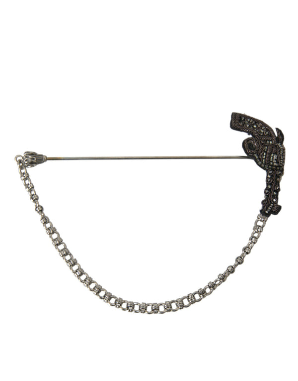Dolce & Gabbana Brass tie clip in black