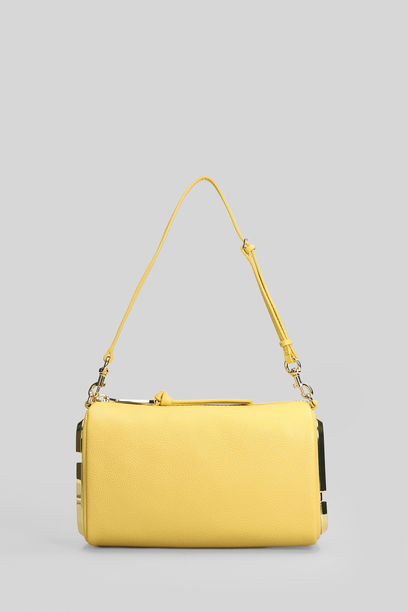 The Snapshot Shoulder Bag Yellow Leather Borse
