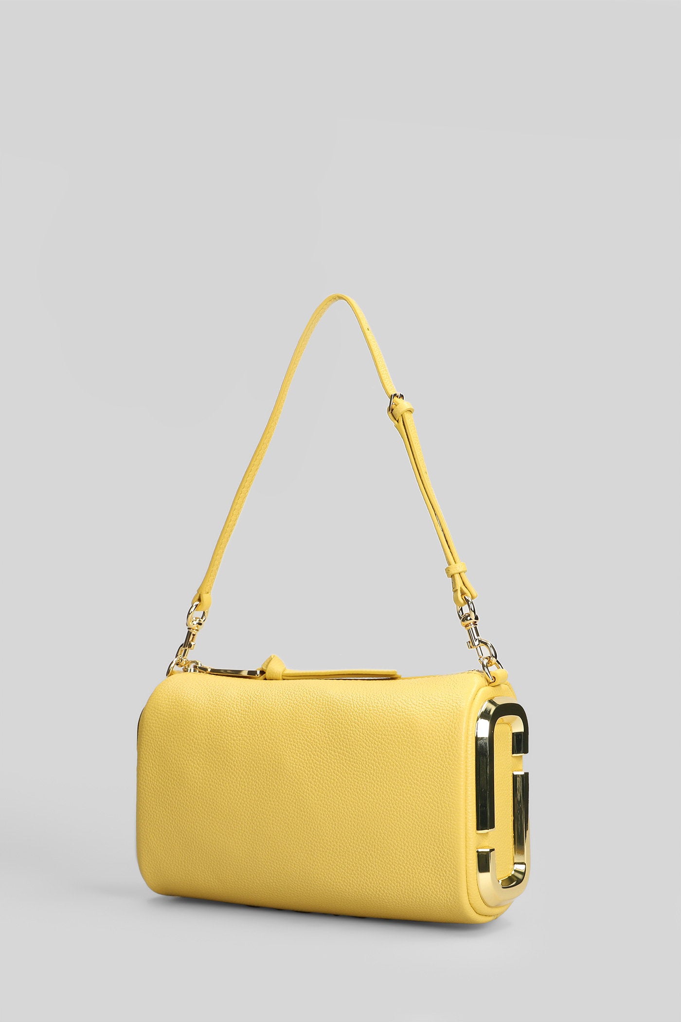 The Snapshot Shoulder Bag Yellow Leather Borse