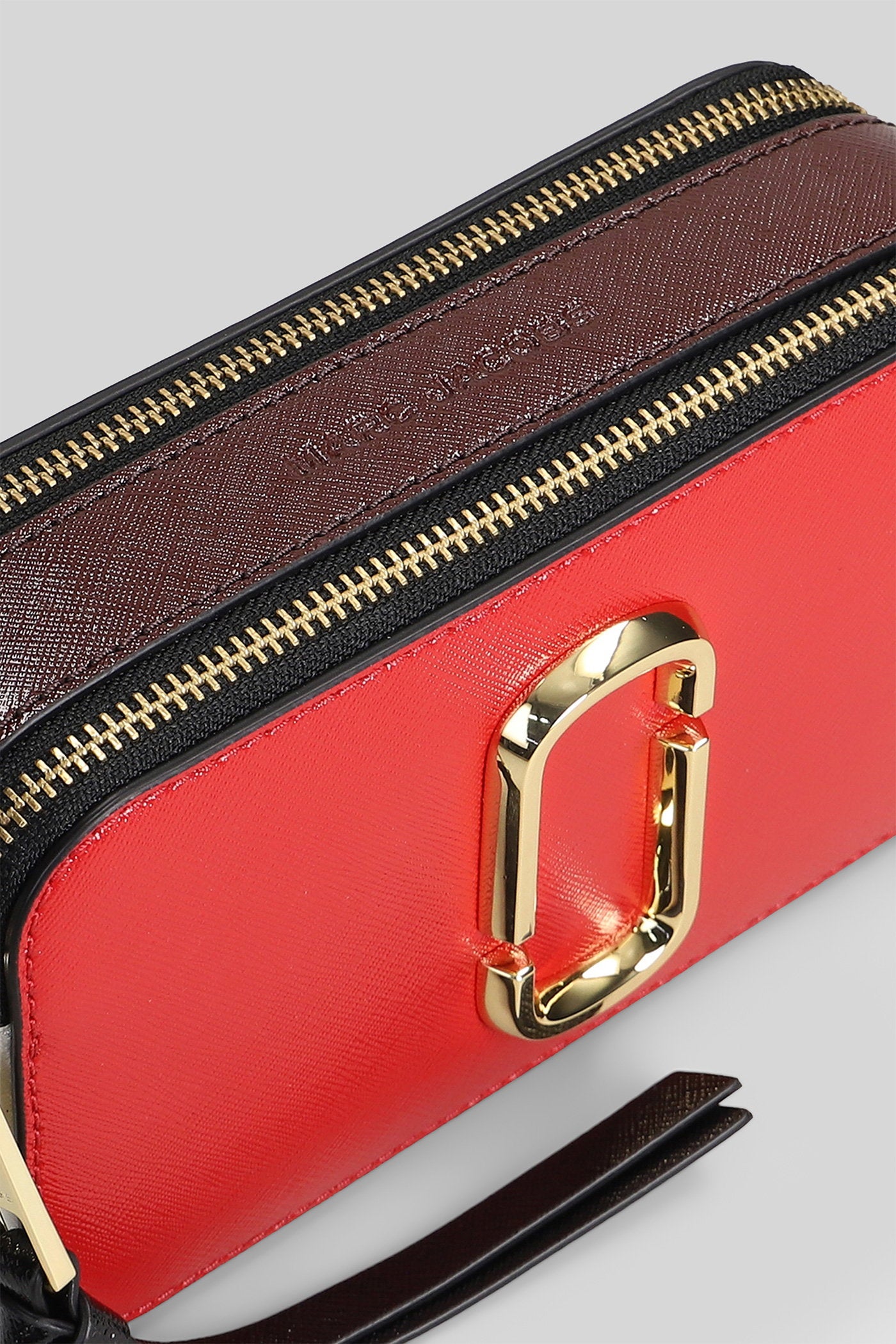 The Snapshot Shoulder Bag Red Leather Borse