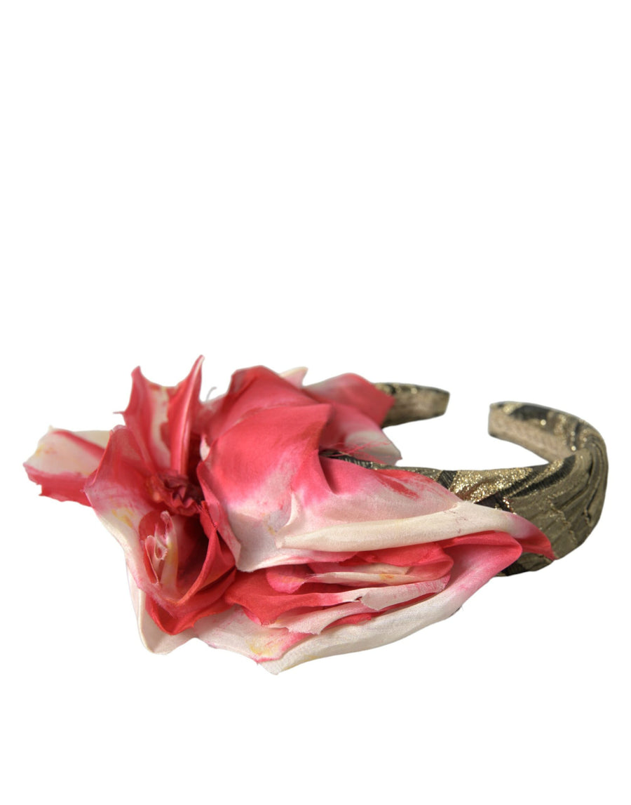 Dolce & Gabbana 58% Silk 34% Polyester 6% Acrylic 1% Cotton headband in multicolor