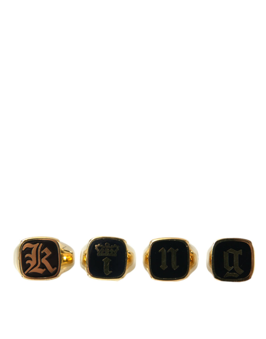 Dolce & Gabbana 90% Brass cufflink set in gold