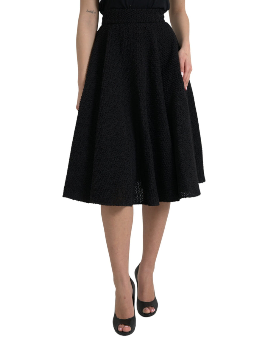 Dolce & Gabbana 80% Virgin Wool skirt in black