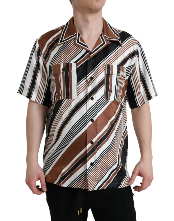 Dolce & Gabbana 100% Silk shirt in brown