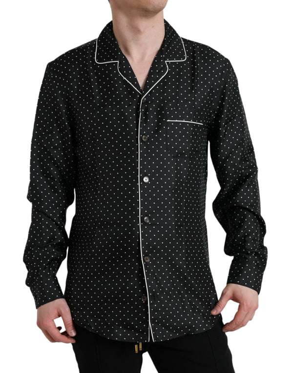 Dolce & Gabbana 100% Silk shirt in black
