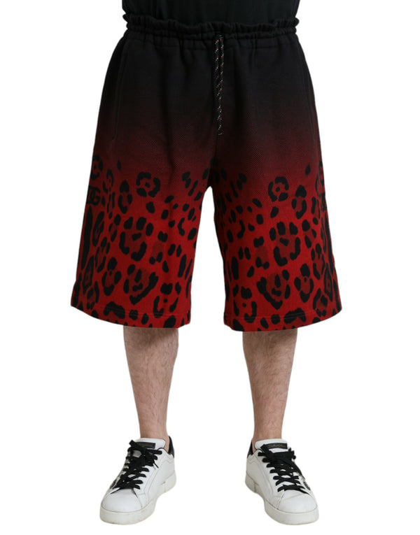 Dolce & Gabbana 100% Cotton bermuda shorts in red
