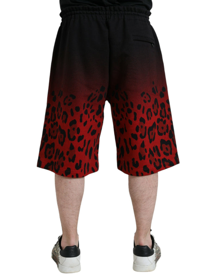 Dolce & Gabbana 100% Cotton bermuda shorts in red — view 2