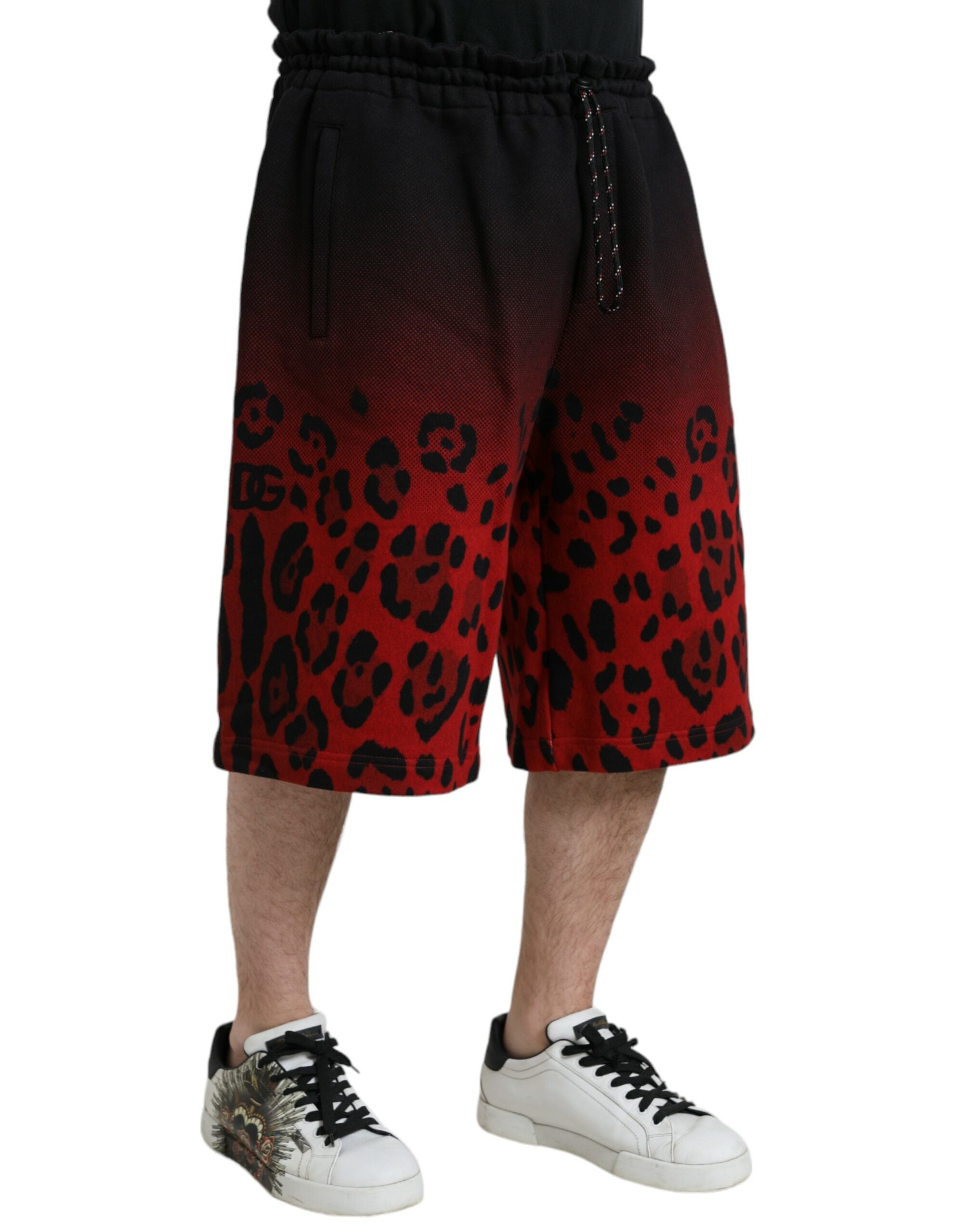 Dolce & Gabbana 100% Cotton bermuda shorts in red — view 3