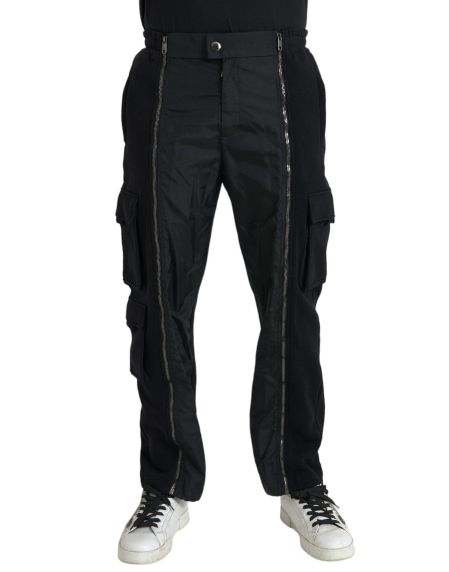 Dolce & Gabbana 80% Cotton 20% Polyester cargo pants in black