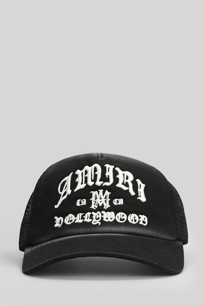 Hats Black Cotton Accessori