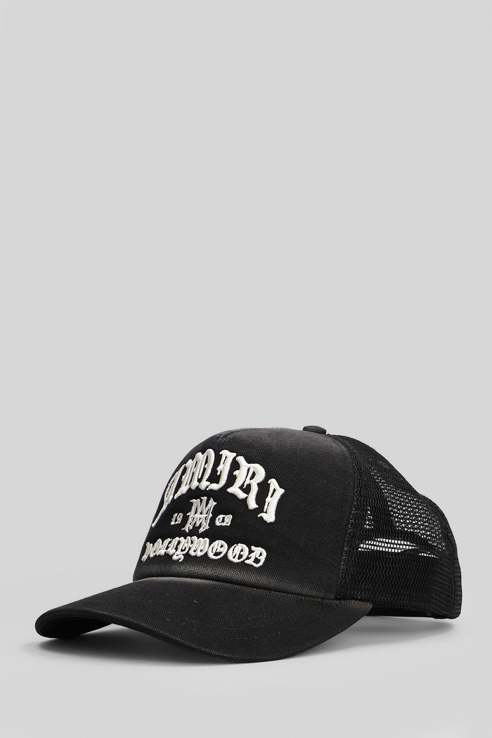 Hats Black Cotton Accessori