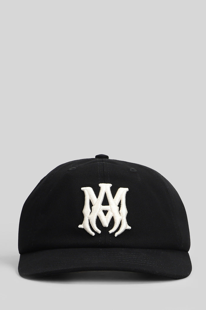Hats Black Cotton Accessori