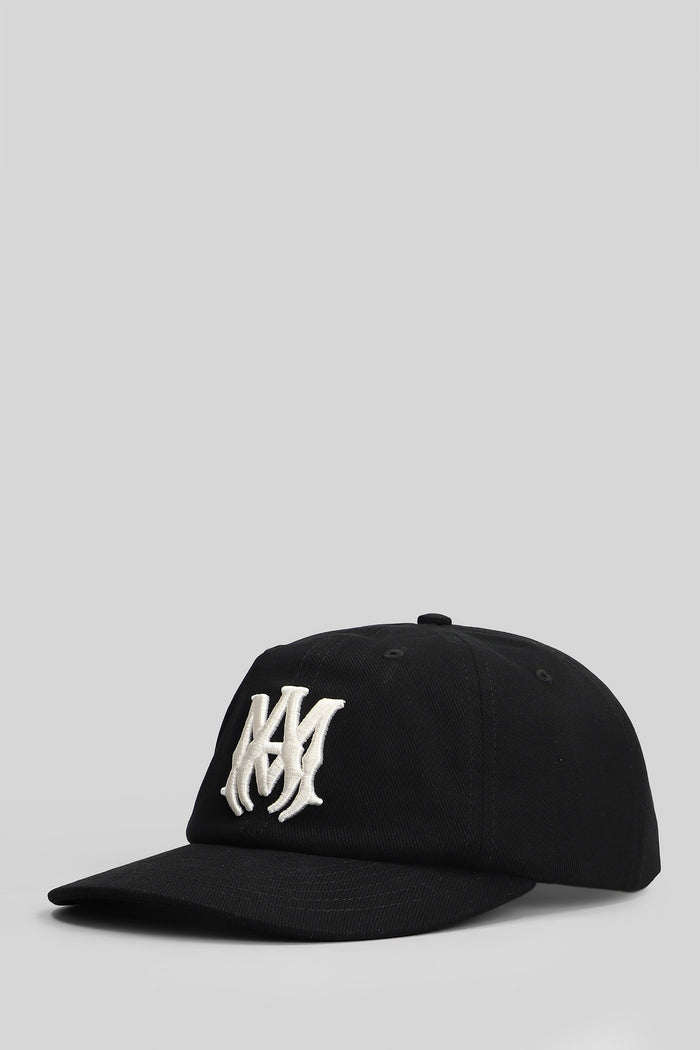 Hats Black Cotton Accessori