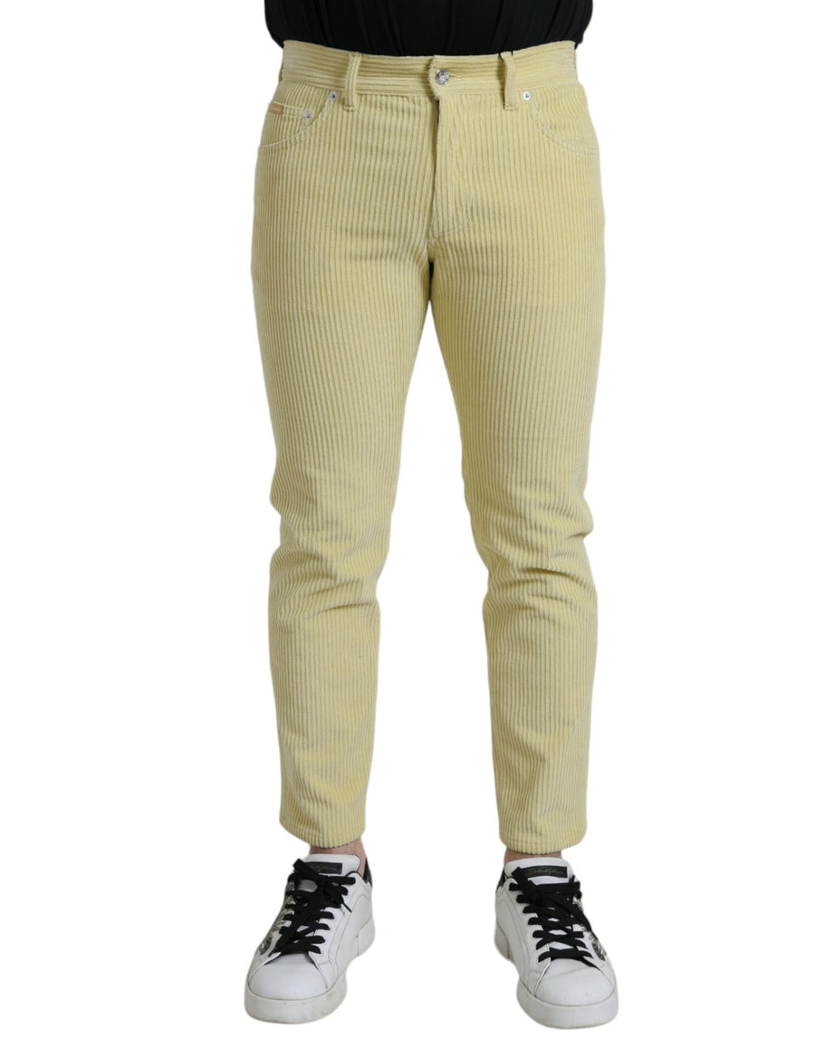 Dolce & Gabbana 98% Cotton jeans in yellow