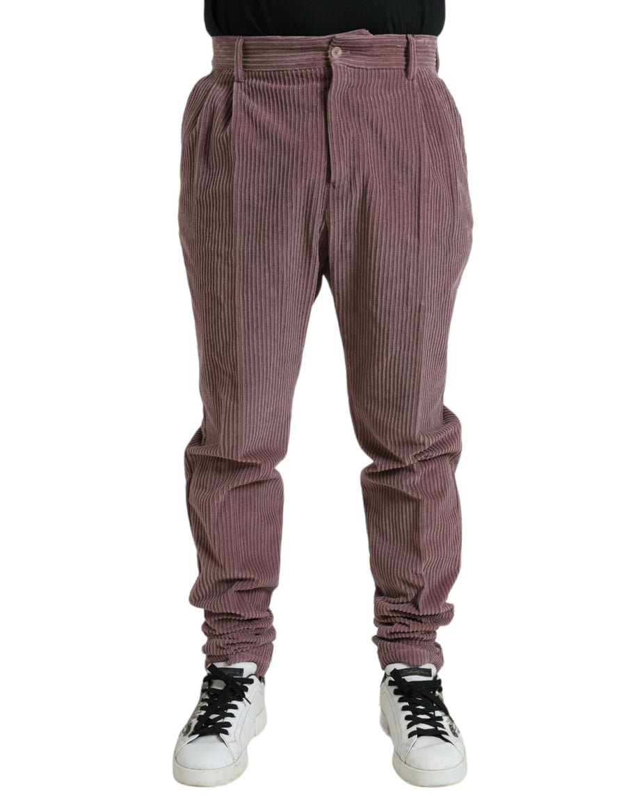 Dolce & Gabbana 98% Cotton 2% Elastane trousers in purple