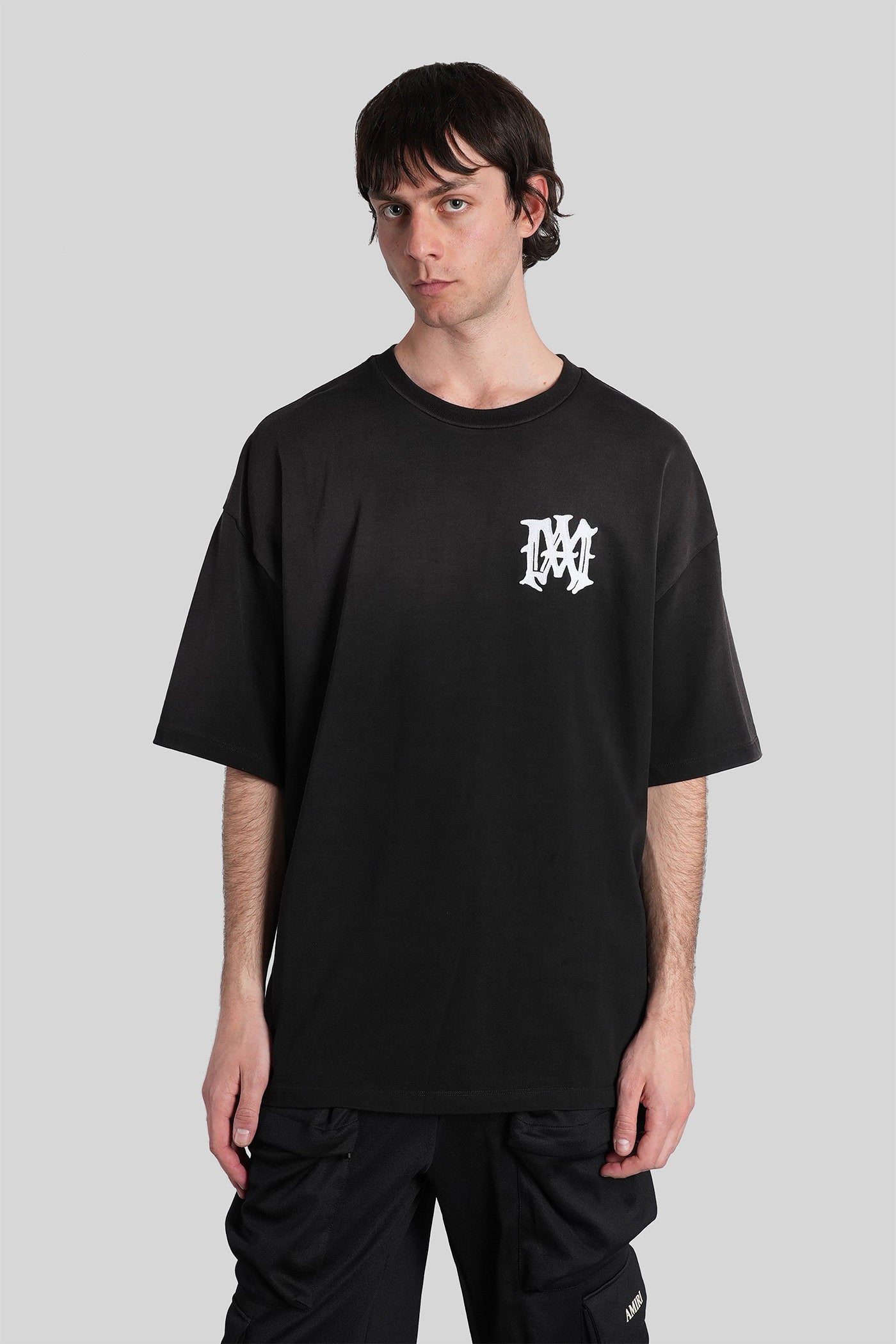 T-Shirt Black Cotton Abbigliamento