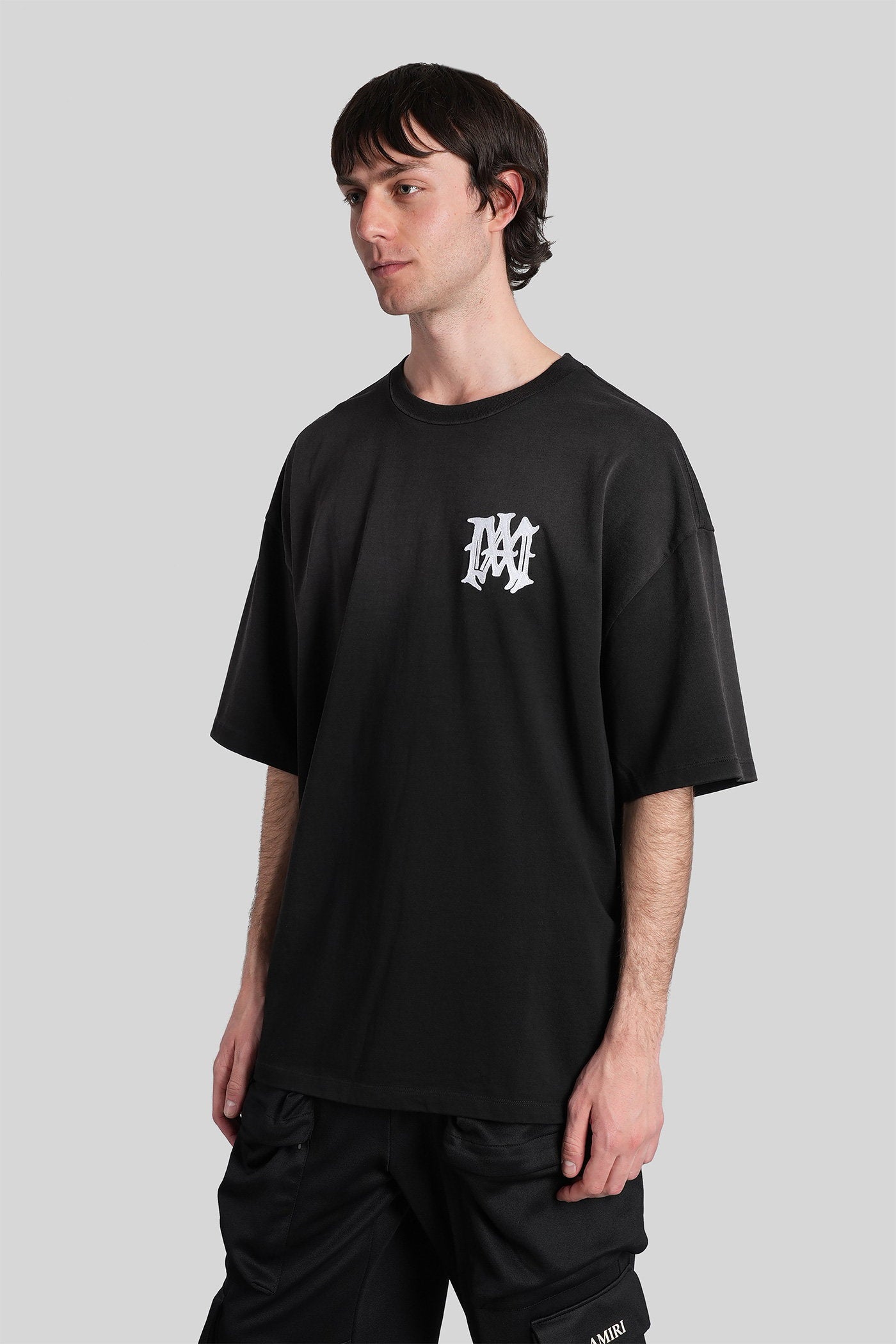 T-Shirt Black Cotton Abbigliamento