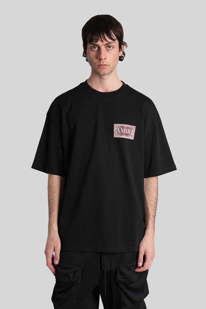 T-Shirt Black Cotton Abbigliamento