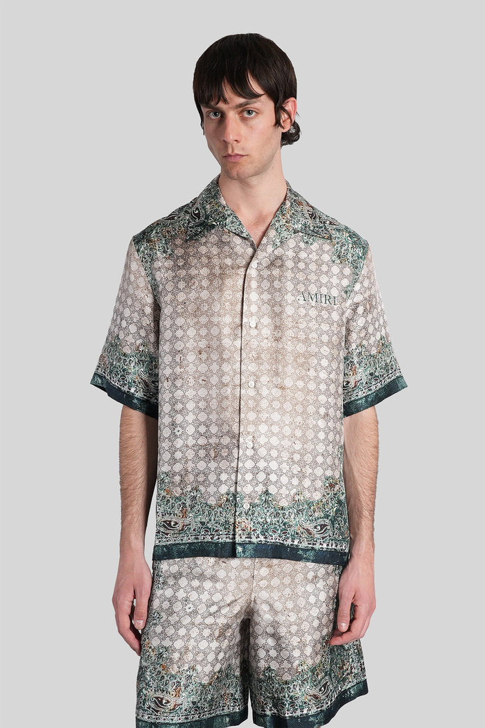 Shirt Beige Silk Abbigliamento