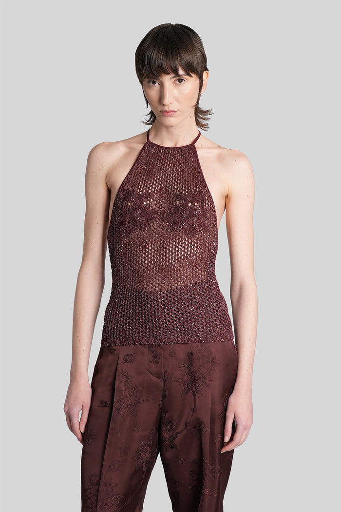 Topwear Bordeaux Polyamide Abbigliamento