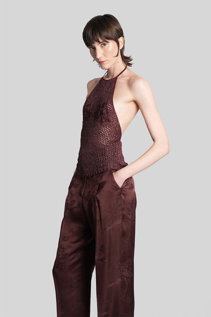 Topwear Bordeaux Polyamide Abbigliamento