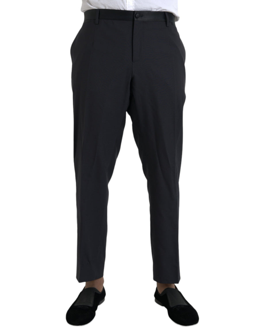 Dolce & Gabbana 67% Virgin Wool 30% Silk 3% Polyester trousers in black