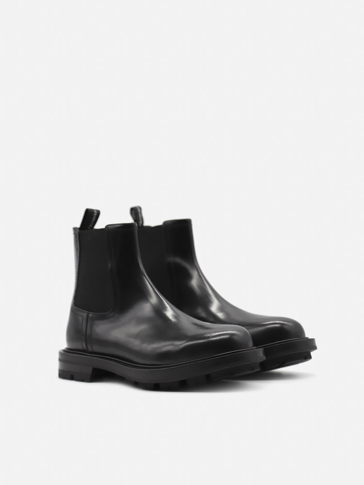 Alexander Mcqueen Boots Black Leather