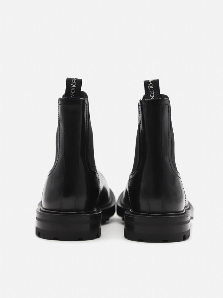 Alexander Mcqueen Boots Black Leather