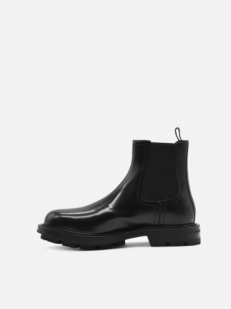 Alexander Mcqueen Boots Black Leather