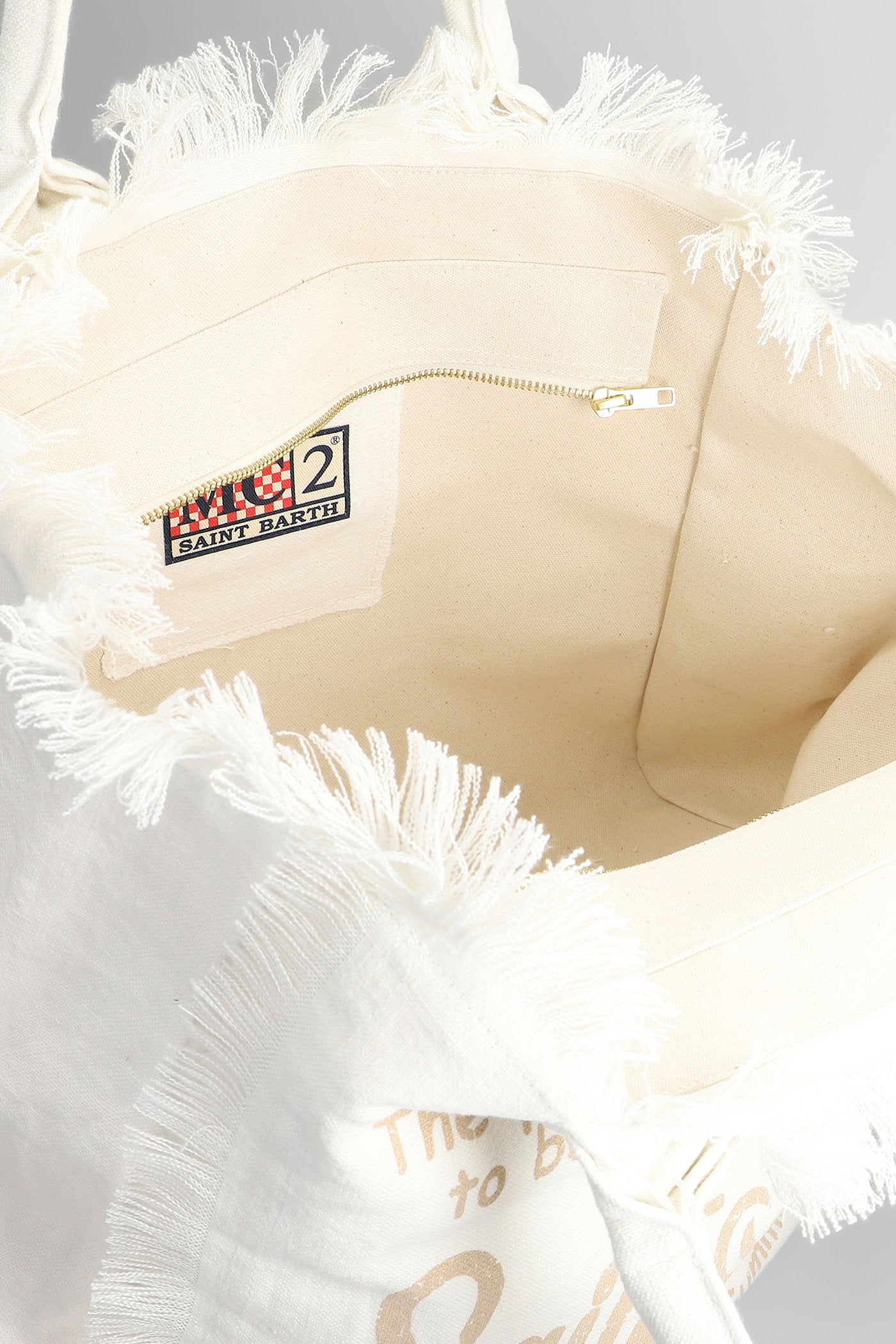 Vanity Linen Tote White Canvas Borse