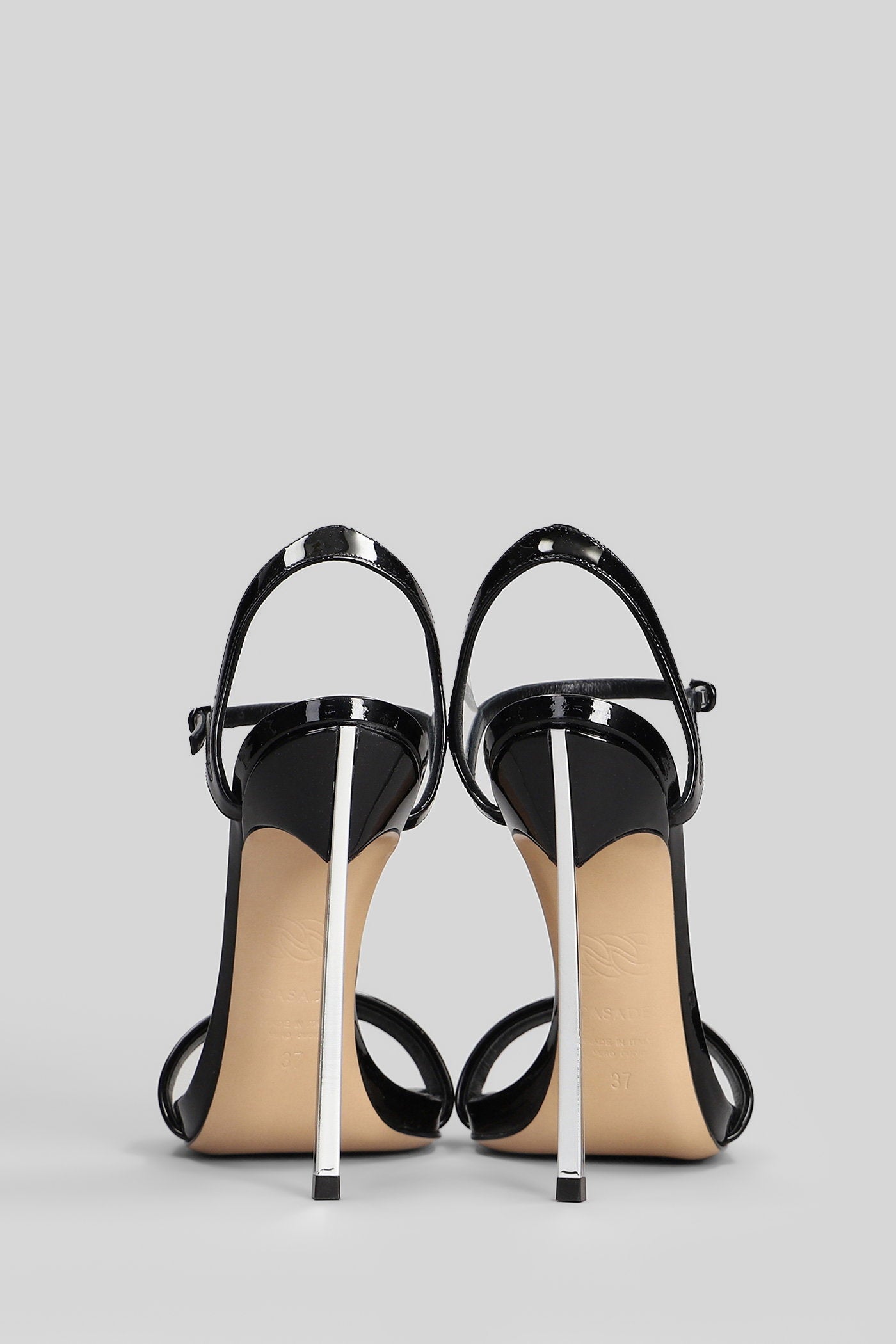 Blade V Celebrity Sandals Black Patent Leather Scarpe