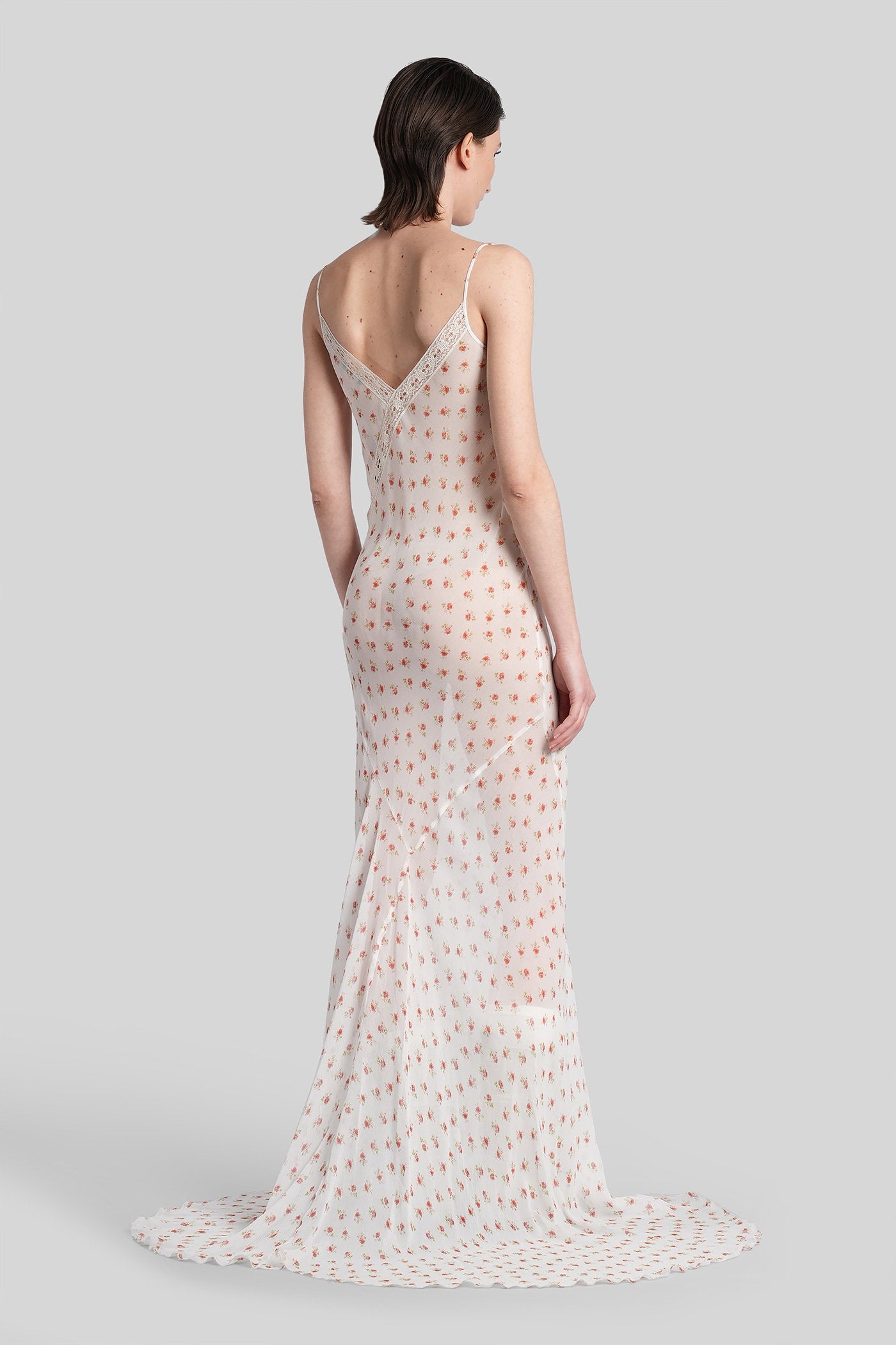 Lala Long Dress White Viscose Abbigliamento