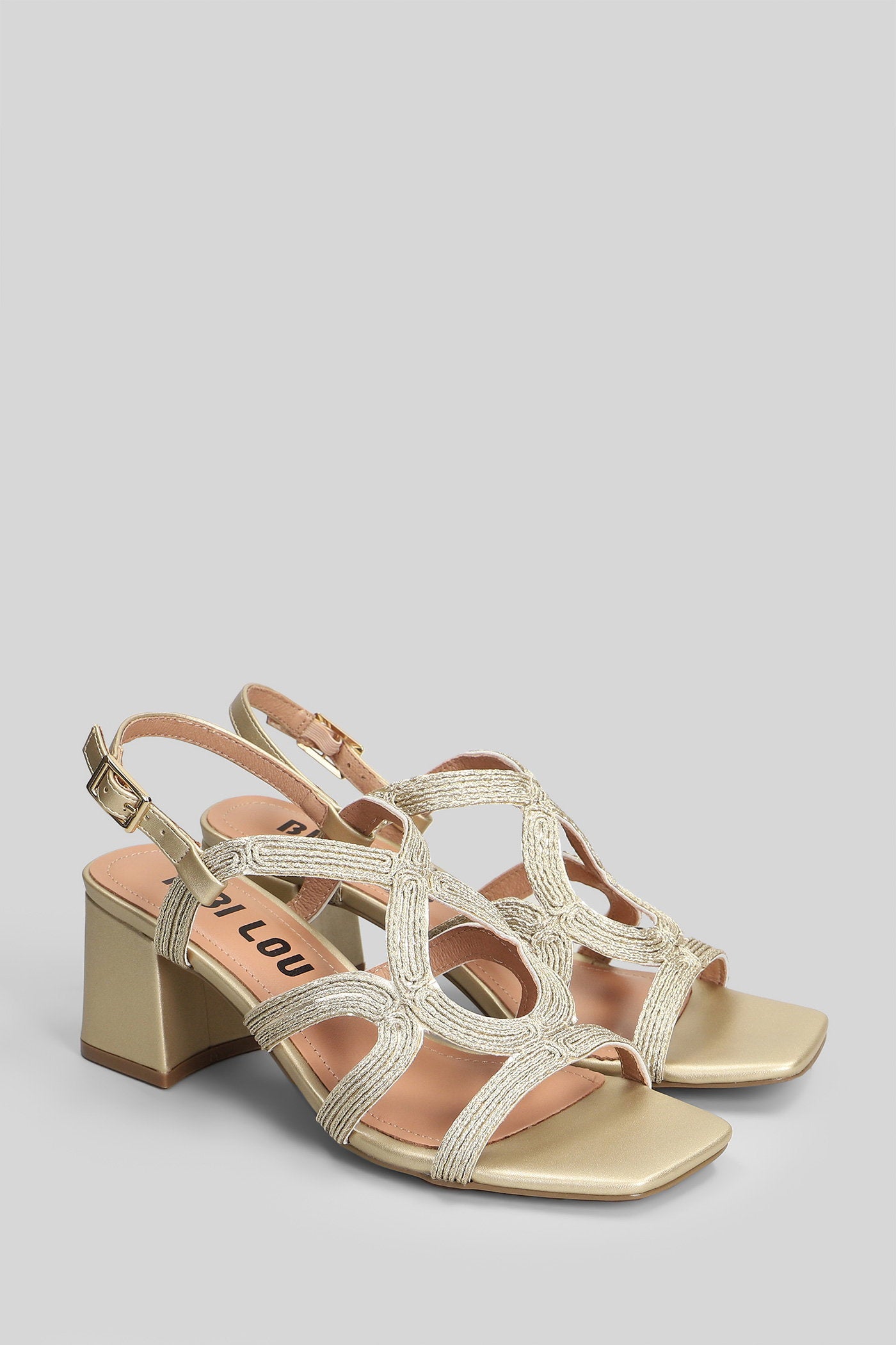 Meli Sandals Gold Leather Scarpe