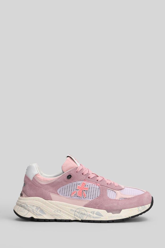Mase Sneakers Rose-Pink Suede And Fabric Scarpe