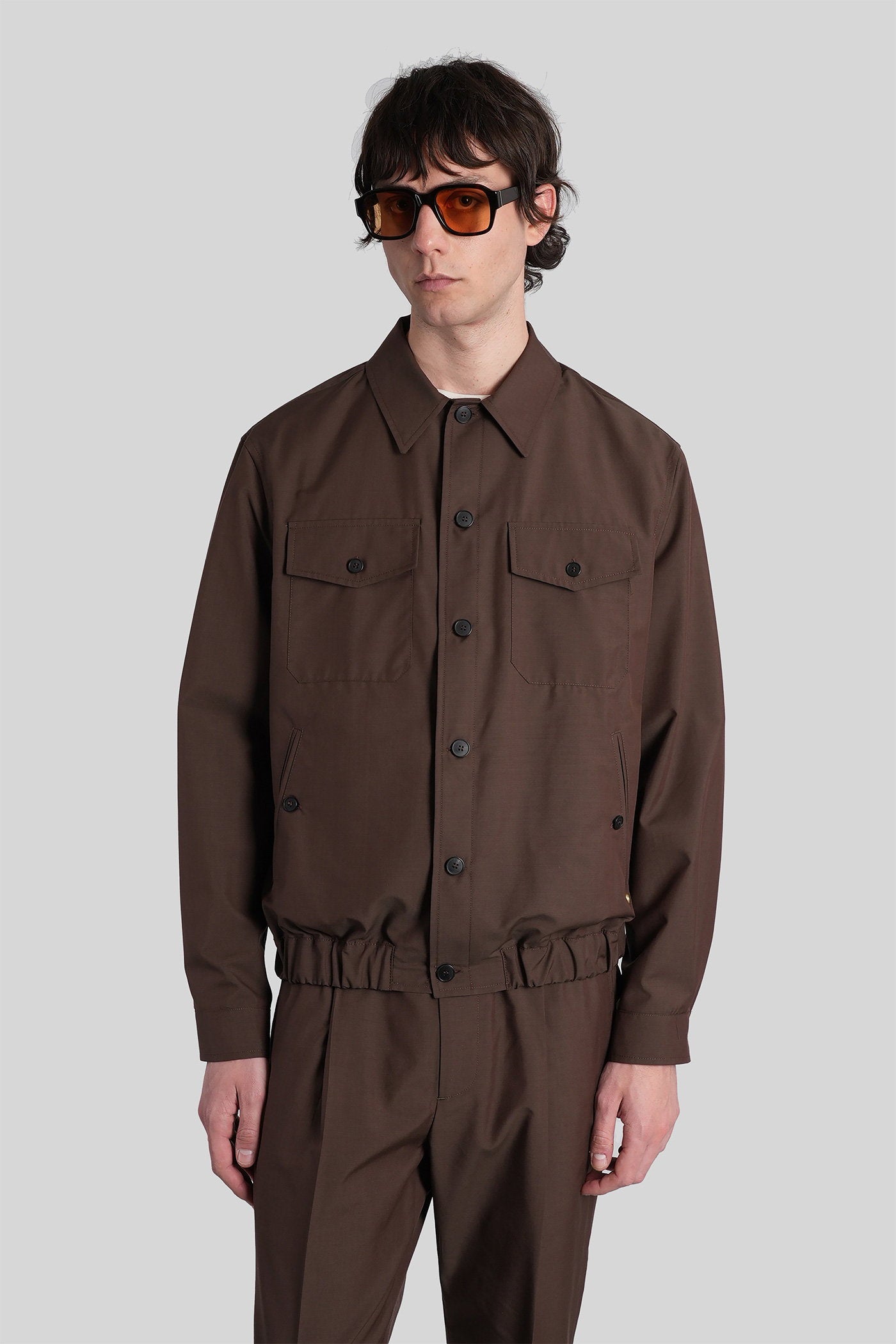 Niko Casual Jacket Brown Wool Abbigliamento
