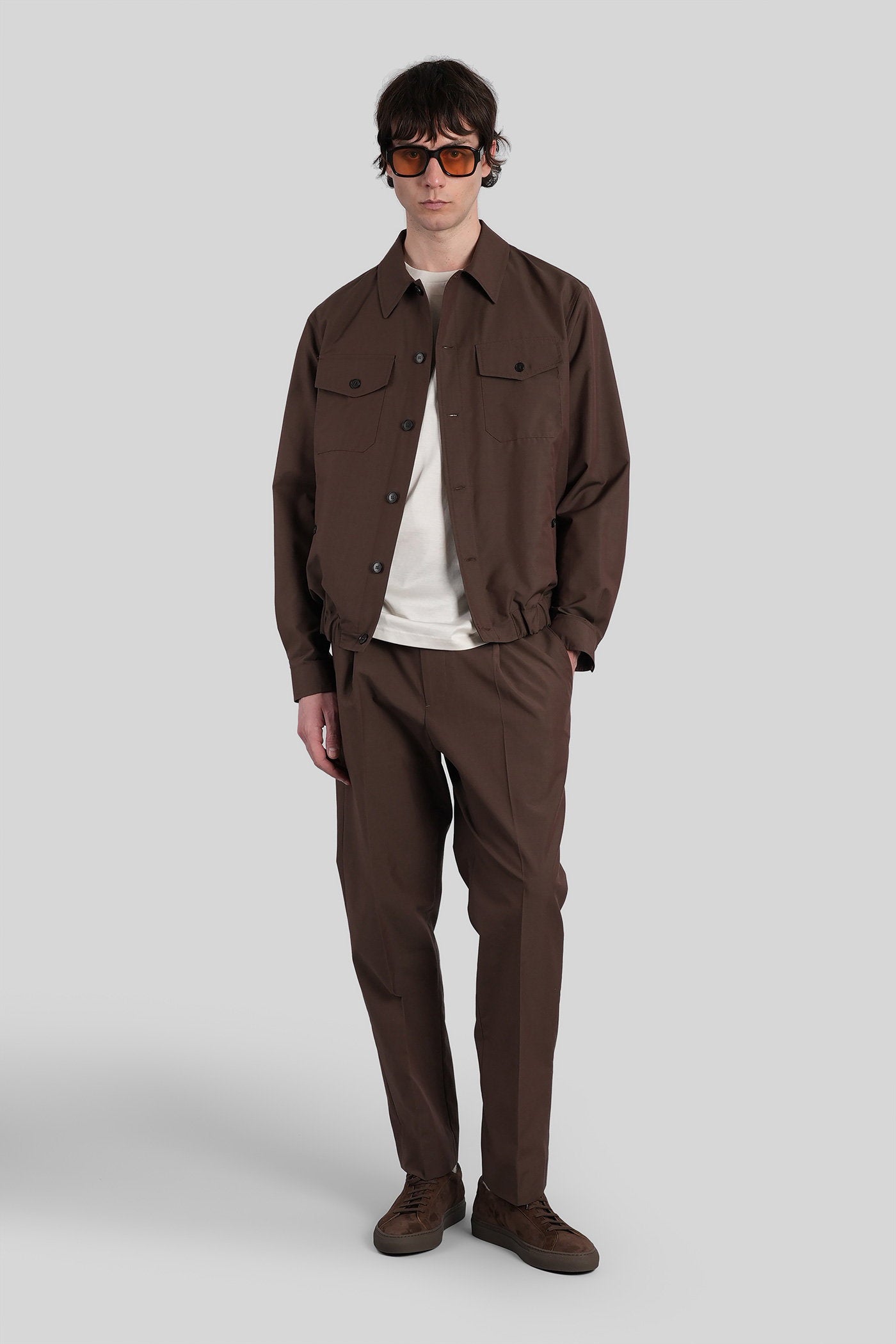 Niko Casual Jacket Brown Wool Abbigliamento