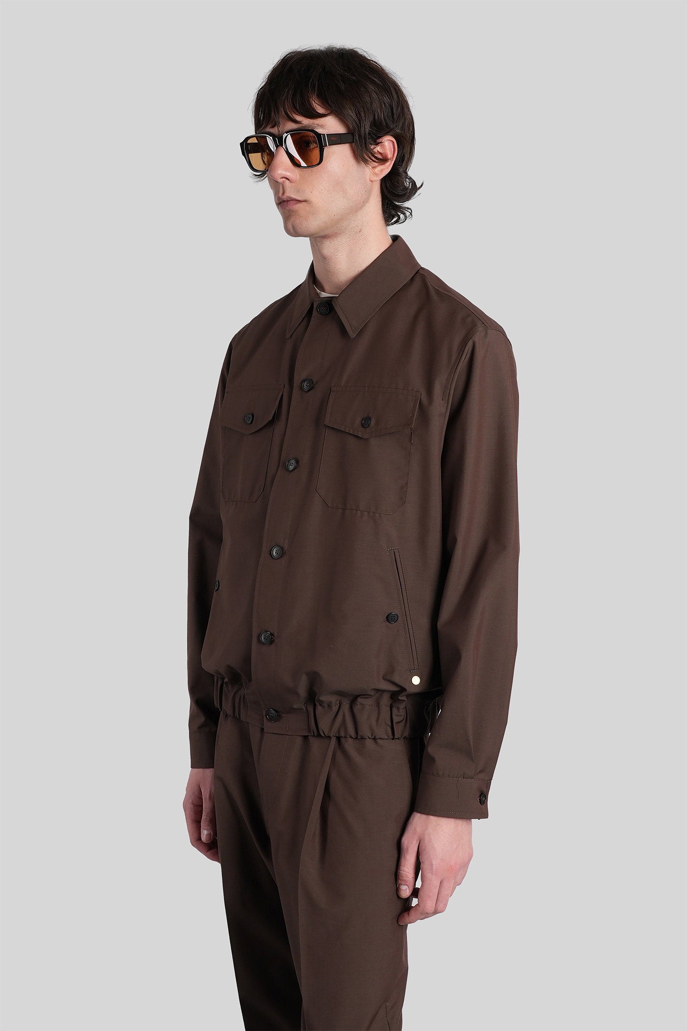 Niko Casual Jacket Brown Wool Abbigliamento