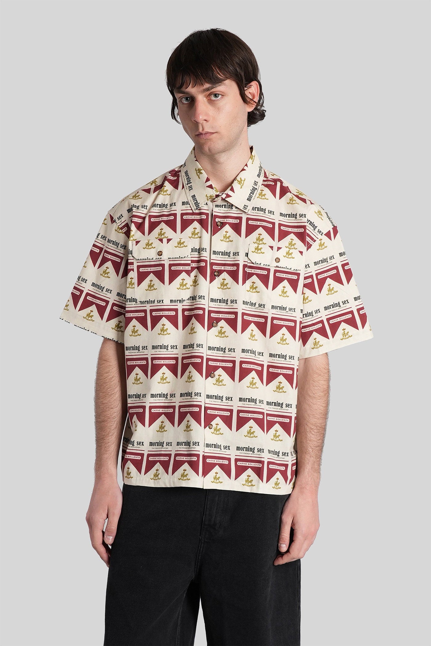 Shirt Beige Cotton Abbigliamento
