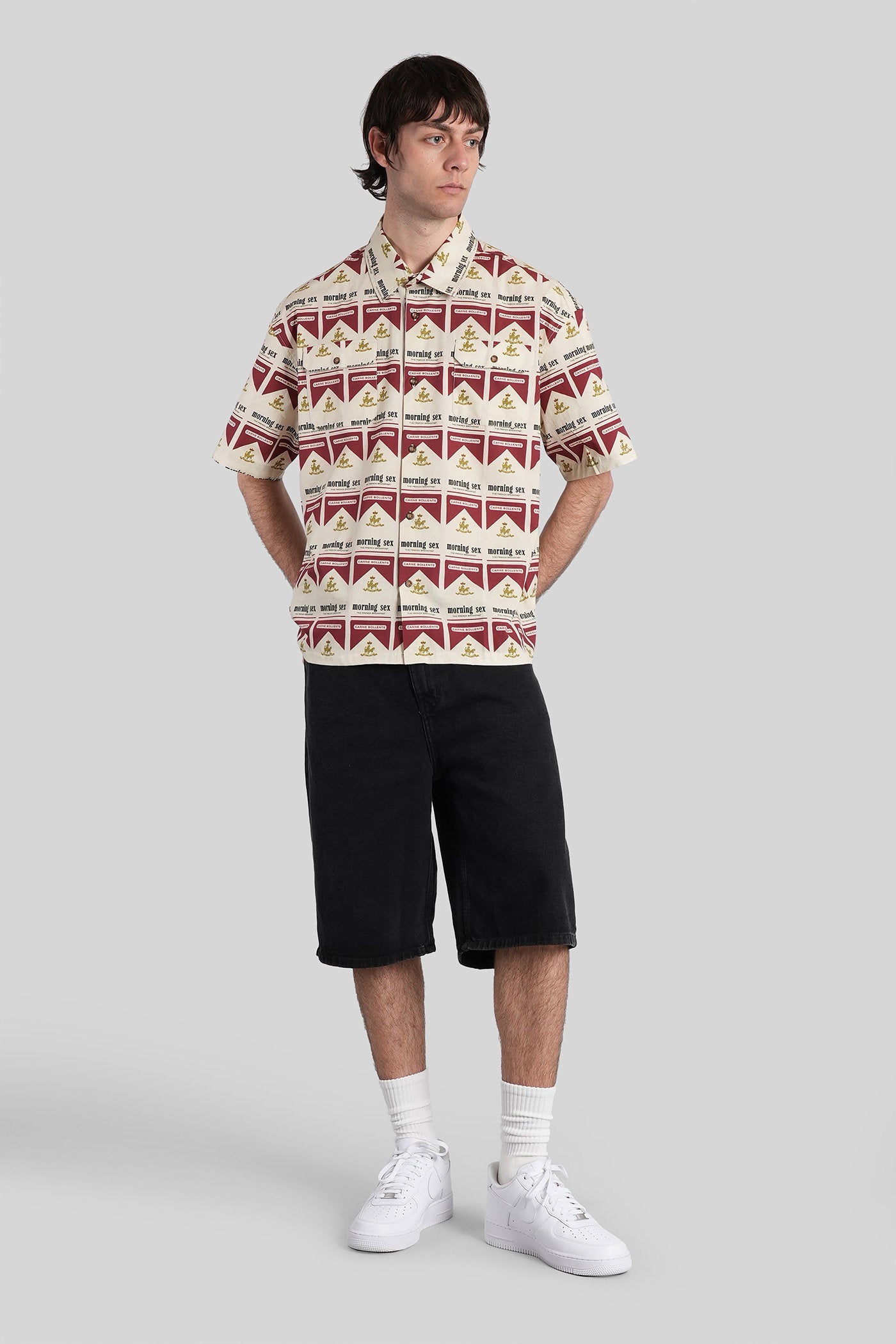 Shirt Beige Cotton Abbigliamento