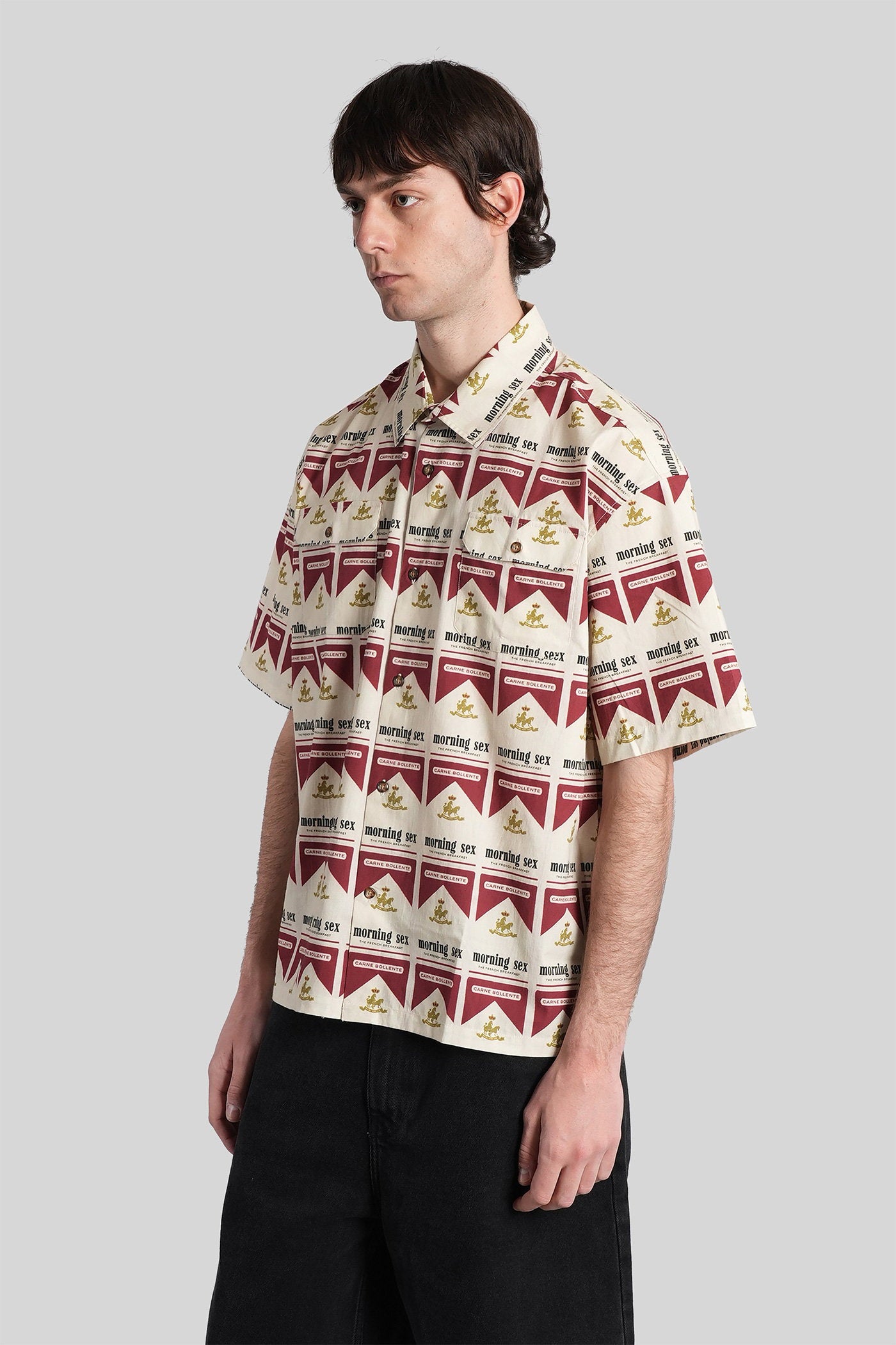 Shirt Beige Cotton Abbigliamento
